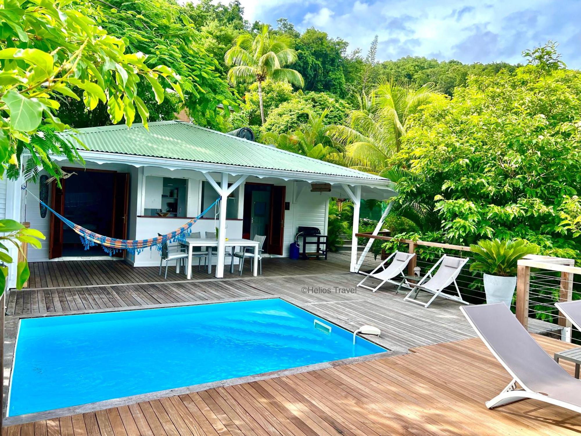 Case Coco Pointe Batterie. Piscine, Vue Mer, 4 P. Deshaies Exterior foto